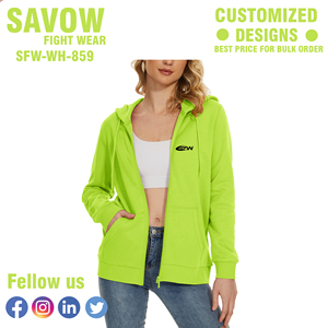 Sweatshirts à capuche pour femmes Sweatshirts courts en coton surdimensionnés Streetwear à capuche Vestes zippées en polaire Mode Gym Wear Casual Winter - Product Image 3