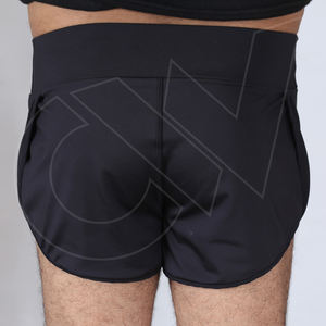Pantalones cortos deportivos para hombre, ropa de calidad prémium, Color negro sólido, nuevo diseño - Product Image 4