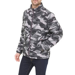 Chaqueta Acolchada para Hombre con Capucha, Personalizable, de Primera Calidad, con Cuello Alto, Diseño de Parches, Tela de Lona, Impermeable, con Logotipo Frontal - Product Image 4