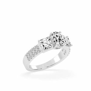 Bague en argent de qualité supérieure de haute qualité avec diamants de laboratoire bijoux de luxe durables pour toutes les occasions bagues de mode - Product Image 2