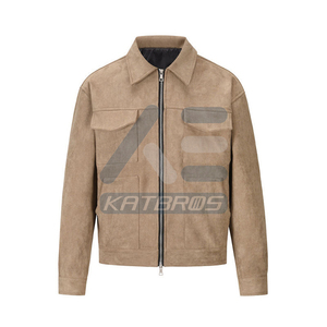 Durable Winter <b>Jacket</b> For Cold Season Outdoor Wear Highlighting Men <b>Suede</b> Leather <b>Jacket</b> With Smooth Finish And Trendy Modern - Product Image 3