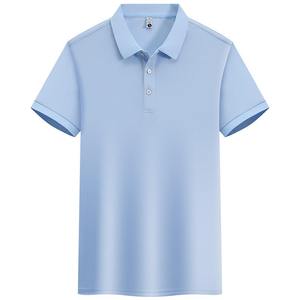 Polo unisexe personnalisé en gros 100% coton polos à logo polo de golf uni t-shirts été décontracté fermeture éclair conception confortable - Product Image 5