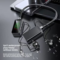 Écouteurs de jeu sans fil sportifs à tour de cou avec chargement rapide Type-C, affichage numérique LED, longue autonomie et fonctionnalités intra-auriculaires magnétiques