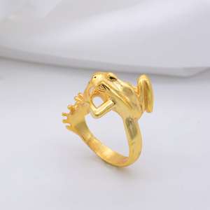 <b>Boho</b> Frog <b>Ring</b> 18k Gold Plated Brass <b>Ring</b> Animal Theme <b>Ring</b> Wholesale <b>Ring</b> for women - Product Image 4