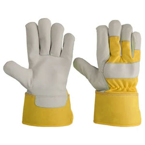 ถุงมือนิรภัยหนังวัวลายไม้ถุงมือนิรภัยแบบแคนาดาถุงมือนิรภัยทำงานหนังทำงานอุตสาหกรรม - Product Image 6