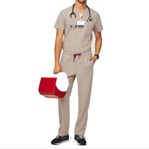 Nouveaux pantalons empilés en spandex extensible au design personnalisé uniformes d'hôpitaux pour infirmières uniformes de combinaison d'allaitement jogger ensembles de gommage pour femmes uniformes - Product Image 1