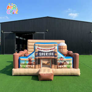 Combo castillo hinchable comercial con doble tobogan y piscina, bouncy castle jumper para <span class=keywords><strong>alquiler</strong></span> de fiestas infantiles - Product Image 4