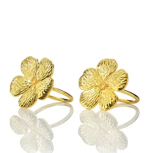 Porte-rond de serviette en métal de haute qualité pour les dîners de mariage de Noël-Boucle de serviette stockée pour les tables au meilleur prix - Product Image 1