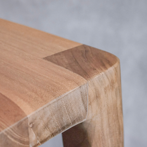 ม้านั่งมีพนักพิงไม้สักดีไซน์ไม่ซ้ำใครที่นั่งแบบทันสมัย - Product Image 4