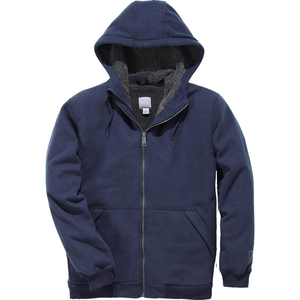 Sweat à capuche zippé personnalisé de haute qualité pour homme, style streetwear hiver, avec poches, en polaire anti-rétrécissement 360g, teint uni, logo personnalisé - Product Image 1