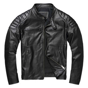 แจ็กเก็ตหนังผู้ชายตามสั่งสไตล์คอตั้งที่นิยมมากที่สุดจากปากีสถาน - Product Image 1