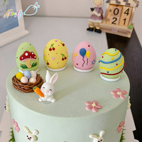 Huevos de Azúcar Comestibles 3D Hechos a Mano al por Mayor, Decoración Comestible para Pastel de Pascua