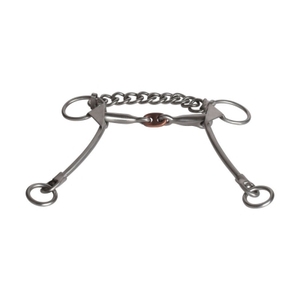 BRAND ZONE Bocado islandés de doble articulación de acero inoxidable, accesorio para equipo ecuestre, para mayoristas - Product Image 3