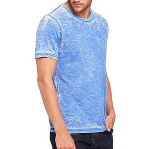 Ropa de moda Color personalizado Hombres Lavado ácido Camisetas Ropa de verano Hecho en Pakistán Lavado ácido Camisetas - Product Image 1