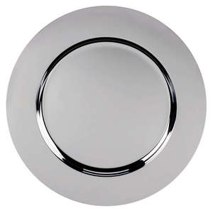 Placa de cargador de Metal de hierro de diseño estándar niquelada para el hogar y la mesa de boda Platos y platos decorativos hechos a mano - Product Image 1