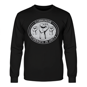Camiseta de Manga Larga de Apoyo al Comunismo, Producto Promocional con Mensaje de Fuerza en Unidad - Product Image 2
