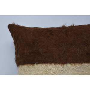 Tapis rustique en laine Kilim à motifs vintage de 28x28 pouces, tissé à la main en marron - Product Image 2