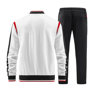 Meilleure vente Ensemble de survêtements d'hiver pour hommes personnalisé couleur unie nouveau design deux pièces grande taille respirant coton/polyester UV - Product Image 3