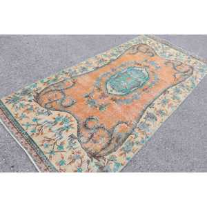 พรมวินเทจขนาด 4.3x9.1 ฟุต พรมตุรกี พรมขนสัตว์สีส้มสไตล์ตะวันตกเฉียงใต้ - Product Image 1