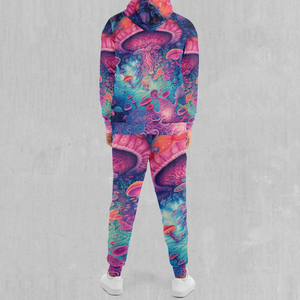 Survêtement de luxe personnalisé pour hommes vente en gros vêtements de sport en polaire technique de haute qualité respirant imprimé ensemble de jogging sublimé haut - Product Image 2