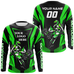 Design personnalisé sublimé respirant coupe-vent grande taille maillots de course OWM à manches longues Dirt Mountain Shirts ras du cou - Product Image 1