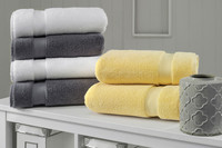Oferta Especial: Juego de 6 Toallas de Lujo de Algodón 100% de Secado Rápido para Cara, Manos y Baño, Ideales para Spa y Uso Doméstico, Sostenibles, Venta al por Mayor