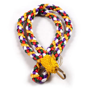 Lanière d'épaule tressée jaune soie régimentaire ruban de tissu de logo personnalisé pour uniformes de cérémonie - Product Image 6