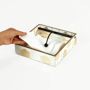 Forestry Natural Wooden <b>Napkin</b> <b>Holder</b> With Metal Wire Stopper Hand Painted Custom Designing <b>Napkin</b> <b>Holder</b> Decorative Dinnerware - Product Image 2