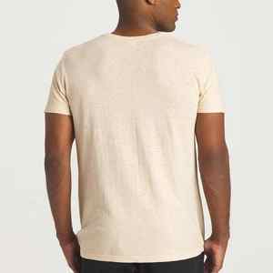 Chanvre Hommes T-Shirt Poids Lourd Coton Doux Tee Coton Biologique Poids Lourd t-shirt Hommes Blanc Tee Doux Jersey Tricot Tee - Product Image 2