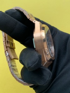 Best Seller 41mm Black Dial Rose Tone Stainless Steel Mechanical Automatic Analog <b>Wrist</b> <b>Watch</b> For <b>Men</b> Fashion At Wholesale Price - Product Image 2