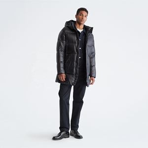 Unisex Puffer abrigos largos invierno frío logotipo personalizado Puff a prueba de viento exportación calidad hombres abrigo abajo invierno Puffer chaqueta - Product Image 4