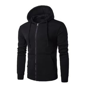 Sweat-shirt à capuche zippé décontracté pour homme, en polaire coupe-vent, vêtement de sport, sweat-shirt d'automne à imprimé numérique, ample et uni - Product Image 2