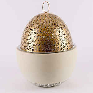 Chauffe-plats/casserole/marmite en cuivre pur de conception martelée avec porte-cuillère-pour restaurants, buffets, hôtels et usage domestique - Product Image 2