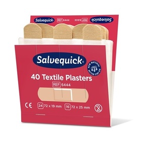Tiras de Vendaje Autoadhesivas Salvequick, 6 Paquetes de Recarga de 40 Tiras de Yeso Elástico Cada Uno - Product Image 3