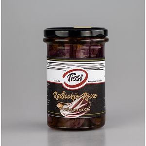 Tissi - Verduras Italianas en Vinagre de Radicchio Rojo, Conservadas, 270 g x 6 Unidades, Encurtidos - Product Image 1