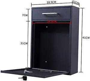 Parcel Drop Box Home Wall Mounted MailBoxes Coloful American Smart Security Mailbox Metal Mailbox OEM ODM Wholesale Steel