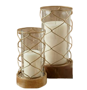 Bougeoir Hurricanes fait à la main bougeoir en métal vintage décoration de la maison décoration de la maison cadeaux d'art à bas prix - Product Image 4