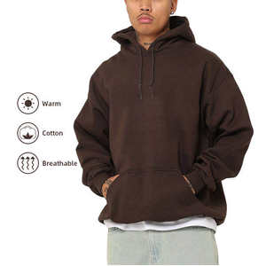 Sudadera con capucha con estampado de puff y logotipo personalizado para hombre - Product Image 1