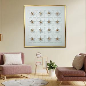 Art mural abstrait fait à la main, sculpture décorative moderne, centre de table coloré pour le salon, la chambre à coucher, le bureau - Product Image 6