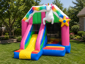 Parque Infantil Inflable Profesional de 4,5x4x3 m – Casa de Brinco de PVC – Uso Profesional en Interiores/Exteriores – Cumple con las Normas de la UE - Product Image 1