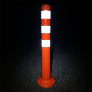 Ensemble de 5 délimiteurs orange pour portes de garage avec bandes microprismatiques, résistant à l'eau, TPE 70x8 cm - Product Image 4