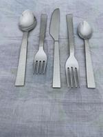 Lot de Couverts Vintage Religieux en Fer Plaqué Argent, Faits à la Main (Cuillère, Fourchette, Couteau) avec Impression UV pour Fêtes et Décoration de Mariage