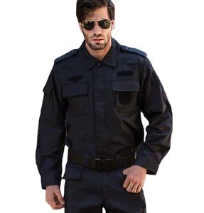 Conjuntos de uniformes de guardia de seguridad para exteriores, poliéster de alta calidad, algodón, transpirable, secado rápido, alta visibilidad, trajes Unisex de talla grande - Product Image 1