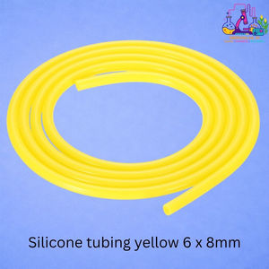 Yellow <b>Silicone</b> Tubing 6 X 8mm for Test <b>Tubes</b> - Product Image 1