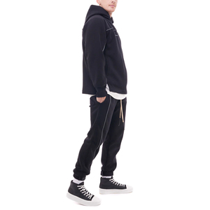 Streetwear personnalisé brodé Patchwork sweat à capuche en détresse Vintage acide lavage soleil fondu poids lourd sweat ensemble hommes survêtement - Product Image 2