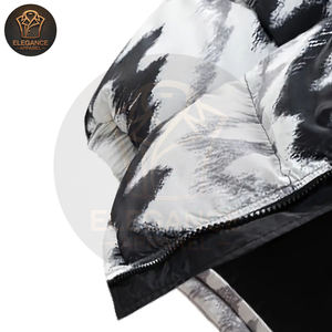 เสื้อแจ็คเก็ตพัฟเฟอร์ผ้าแคนวาสแบบคลาสสิกสำหรับผู้ชาย สไตล์ลำลอง ฤดูหนาว หนา โพลีเอสเตอร์ กันลม มีโลโก้ด้านหน้า มีจำหน่ายจำนวนมาก - Product Image 5