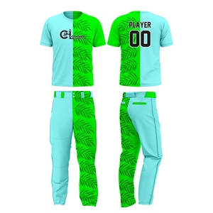 Uniformes de softball de haute qualité, personnalisés, respirants, à séchage rapide, 100% polyester, ensemble complet, maillots et pantalons sublimés unisexes, logo personnalisé - Product Image 5