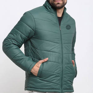2025 hiver extérieur adultes utilisent col montant avant Logo bas prix séchage rapide haute qualité vestes bouffantes pour hommes - Product Image 2