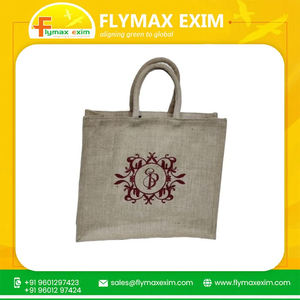 Bolsas de yute impresas personalizadas ecológicas Bolsas de compras naturales reutilizables y sostenibles personalizadas a la venta - Product Image 4