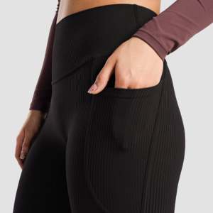 High-Waist Performance Seamless Spandex/Nylon <b>Leggings</b> (<b>Black</b>) Custom Design Breathable Plus Size Workout Tights XXL XS Sizes - Product Image 6